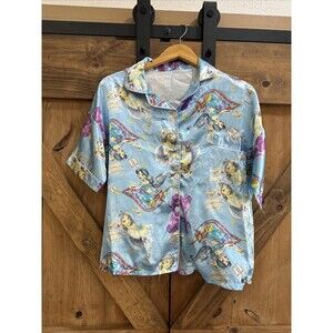 Aladdin’s Jasmin Abu Blue Mystical Women’s Pajama Top Women’s Size M